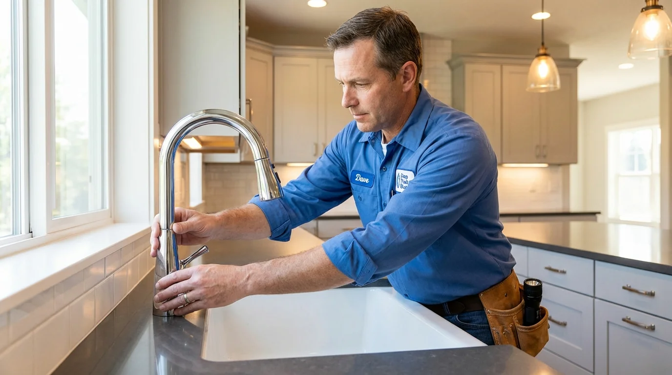 Kitchen faucet installation by Johns Plumbing LLC in Eagle Mountain