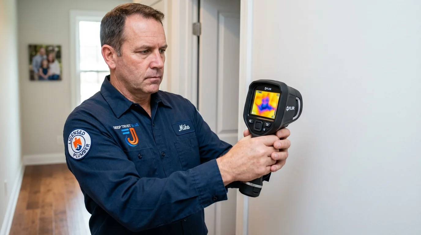 Thermal imaging leak detection by Johns Plumbing LLC in Eagle Mountain